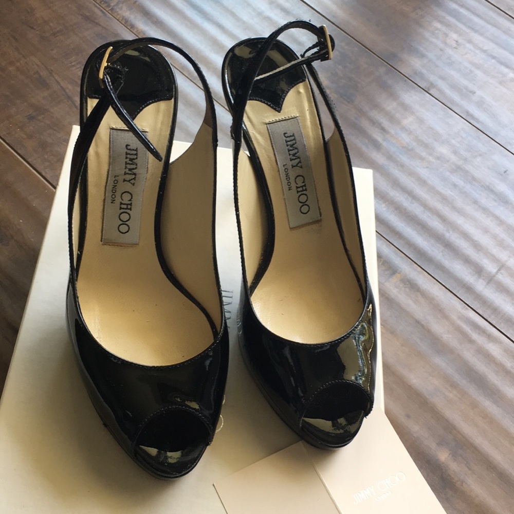 Jimmy Choo Patent Leather Black Heels